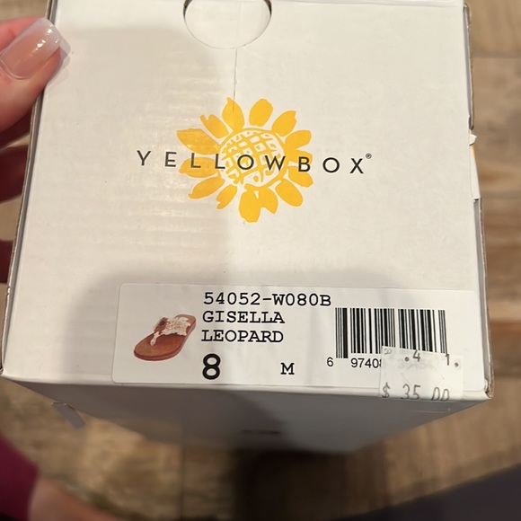 Yellow Box Leopard Print Flip Flops - Picture 4 of 4